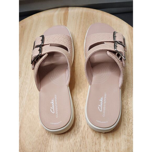 Clarks Drift Buckle Cloudsteppers Sandals Women's size 10 Wide - Picture 7 of 10